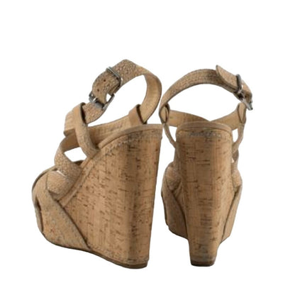 MIU MIU Cork Wedge Sandals