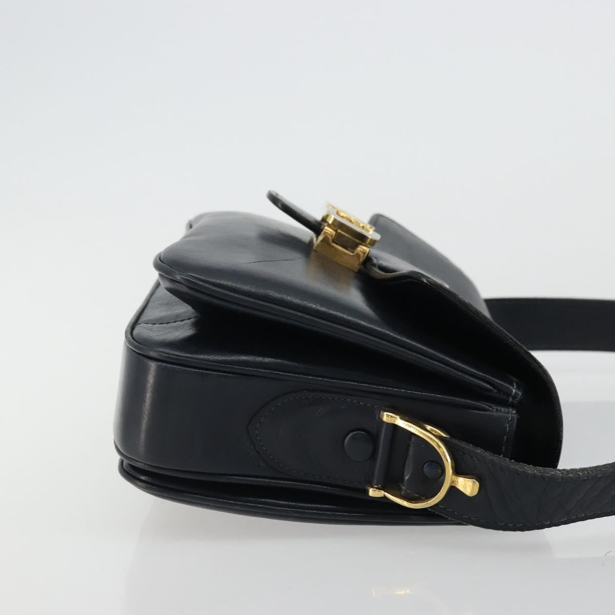 Celine Horse Carriage Leather, Black, Leather, Shoulder Bag