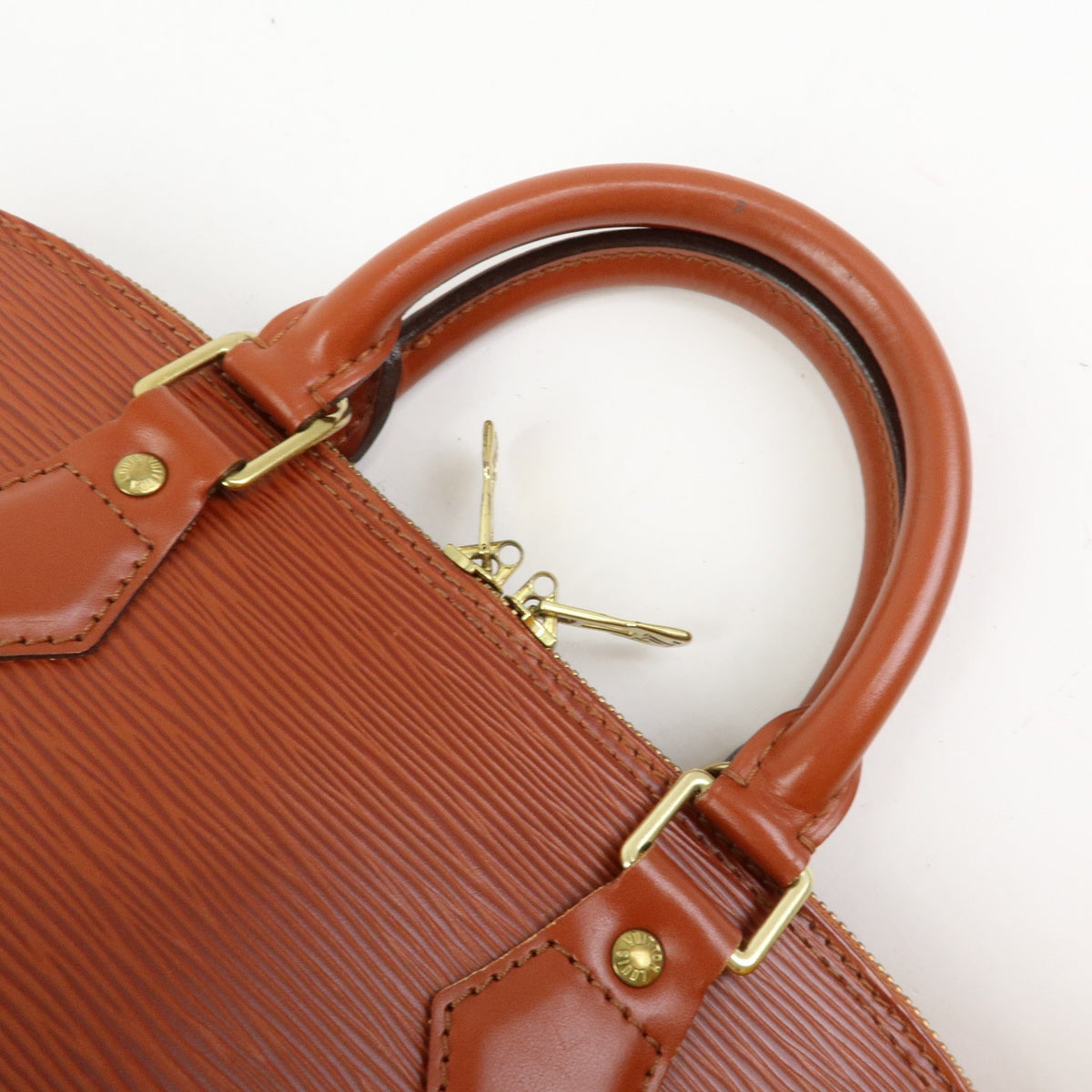 Louis Vuitton Alma Epi Leather, Brown, Leather, Handbag