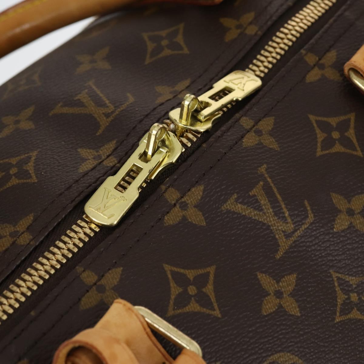 Louis Vuitton Keepall Bandouliere Bag Monogram Canvas, BROWN, CANVAS, Travel bag