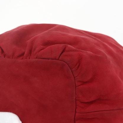 Loewe Anagram Leather, Red, Suede, Shoulder Bag