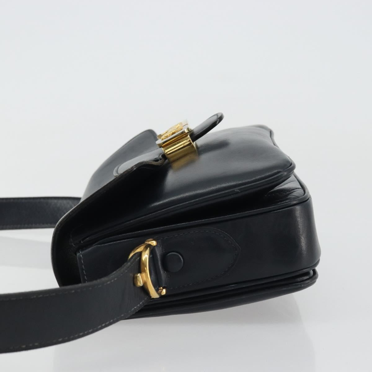 Celine Horse Carriage Leather, Black, Leather, Shoulder Bag