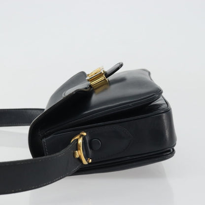 Celine Horse Carriage Leather, Black, Leather, Shoulder Bag