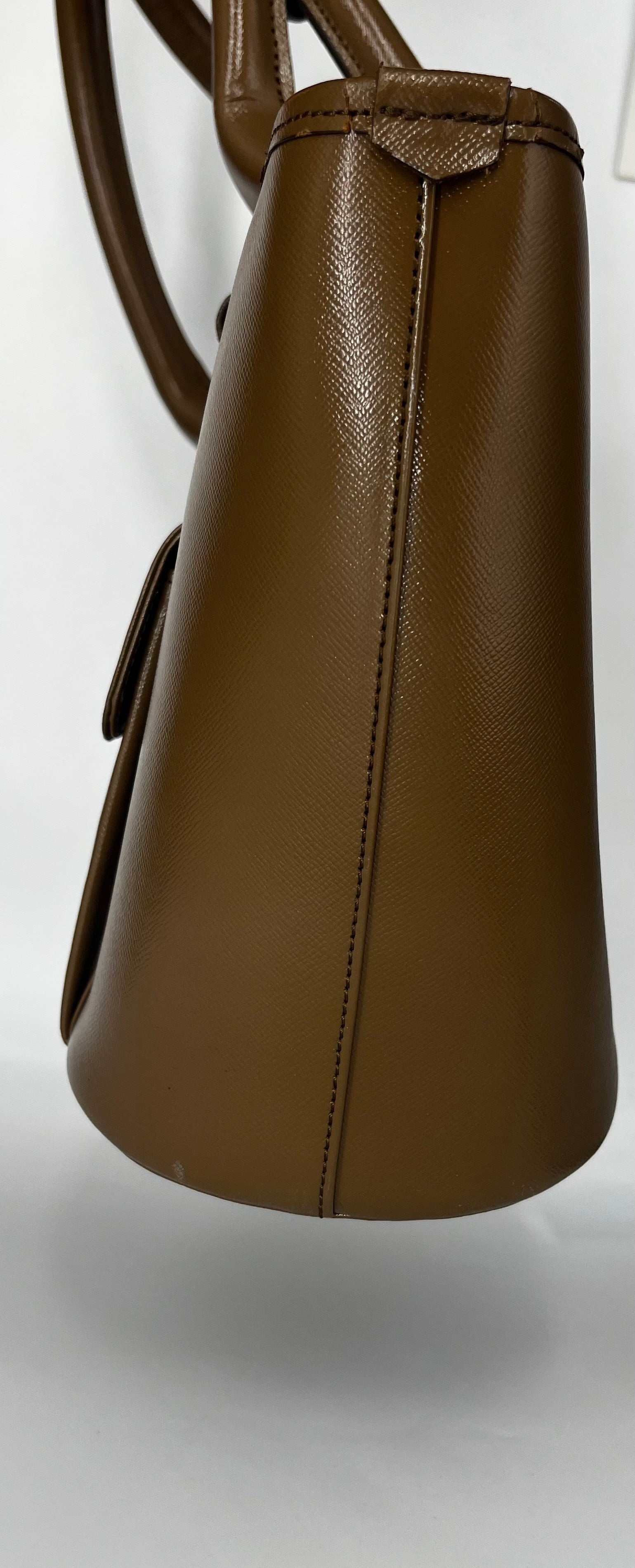 Burberry Tote bag leather bracelet, Beige, Leather, Handbag