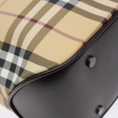 Burberry Vintage Vintage Check Coated Canvas, Beige, Canvas, Tote Bag