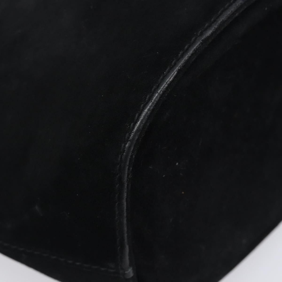 Salvatore Ferragamo Vala Suede, Black, Suede, Shoulder Bag