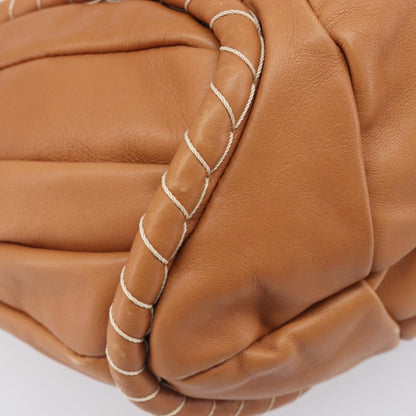 Celine Shoulder Leather, Brown, Leather, Shoulder Bag