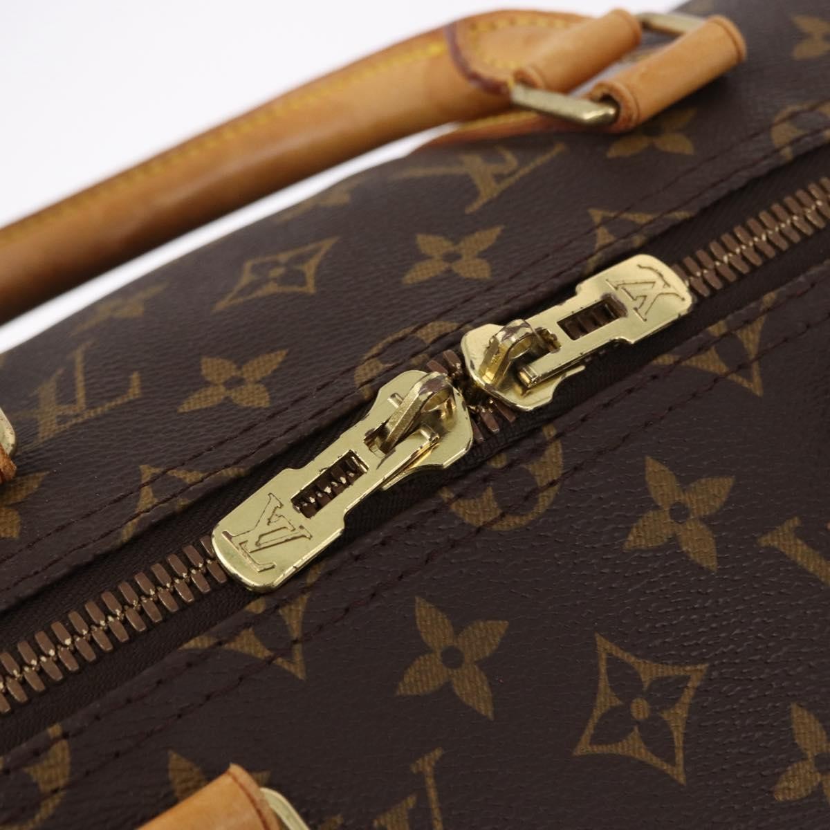 Louis Vuitton Keepall Monogram, Brown, Canvas, Travel Bag