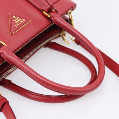 Prada Galleria  Strap Leather, Red, Leather, Handbag