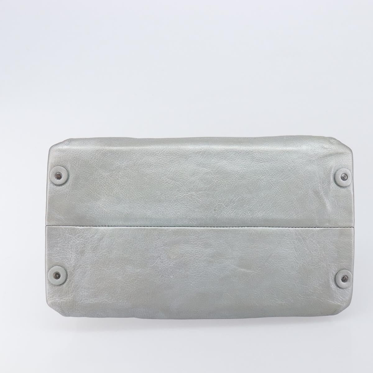 Bottega Veneta Intrecciato Handbag Intrecciato, Silver, Leather, Handbag
