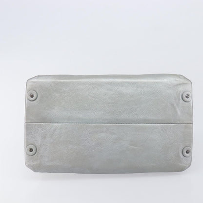 Bottega Veneta Intrecciato Handbag Intrecciato, Silver, Leather, Handbag