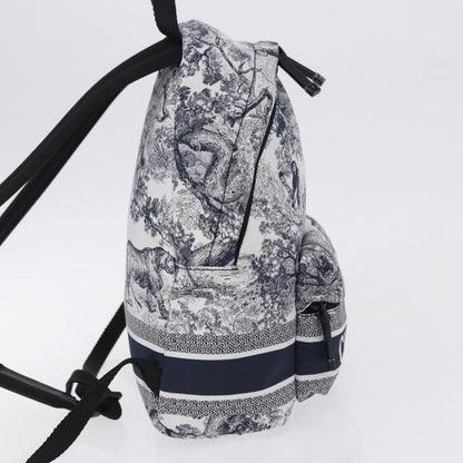 Christian Dior Toile De Jouy Travel Technical Fabric, Navy, Nylon, Backpack