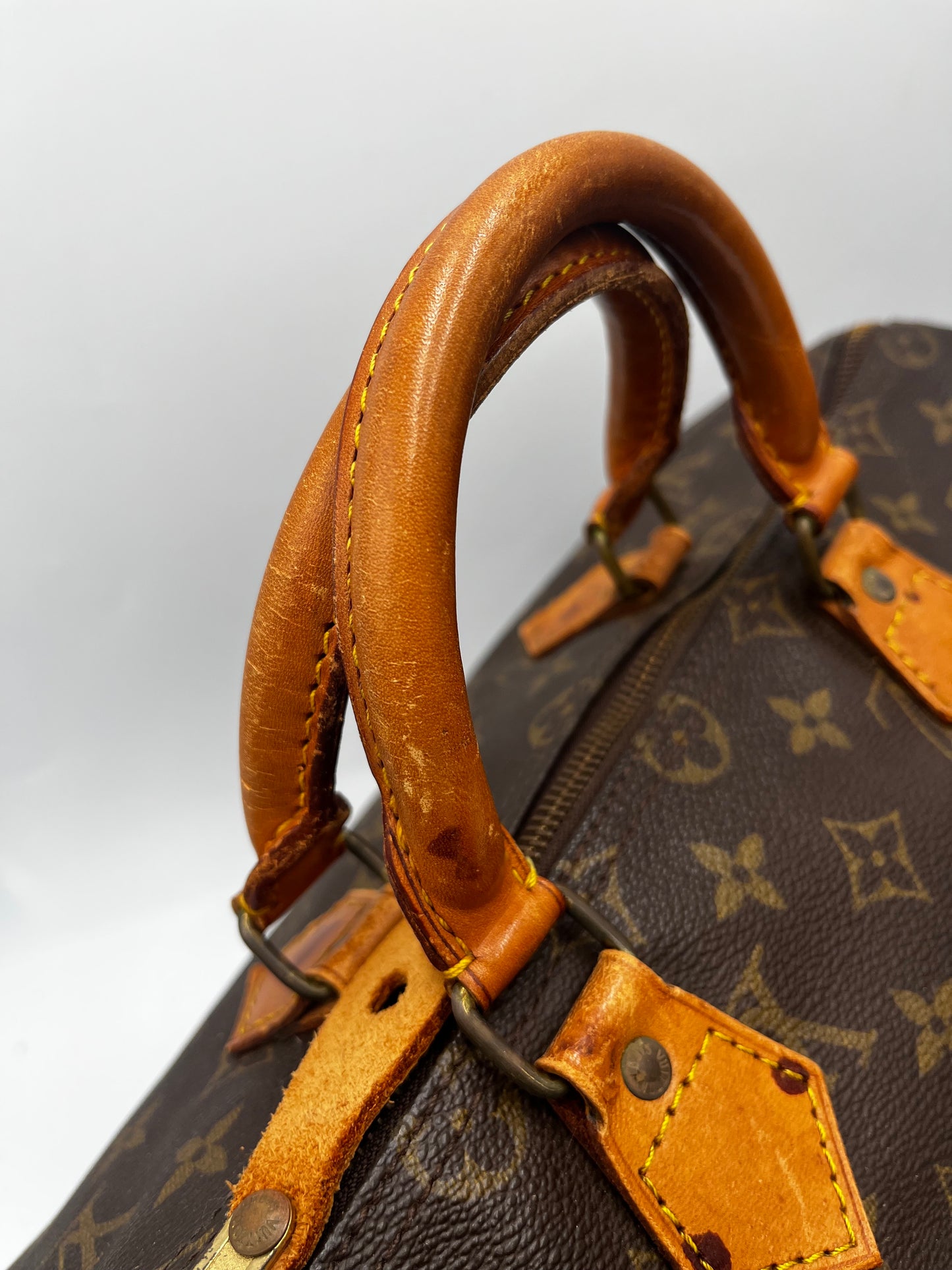 Louis Vuitton Speedy Handbag Monogram Canvas, Brown, Canvas, Handbag