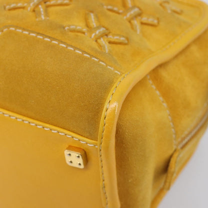 Loewe Amazona Suede, Yellow, Suede, Handbag