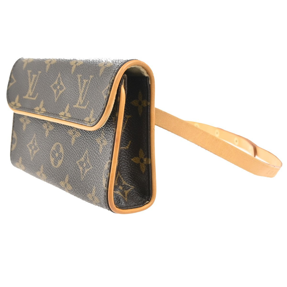 Louis Vuitton Florentine Waist Monogram Canvas, Brown, Canvas, Clutch