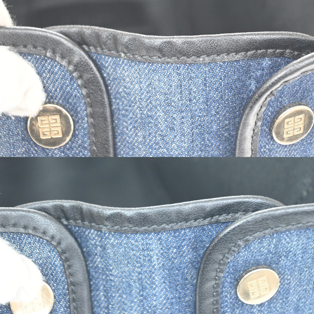 Givenchy Bond Shopper Denim, Blue, Denim, Tote Bag