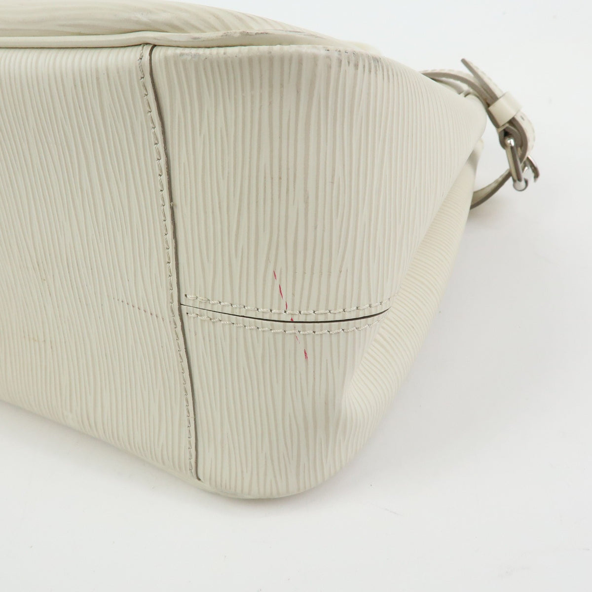Louis Vuitton Passy Epi Leather, White, Leather, Tote Bag
