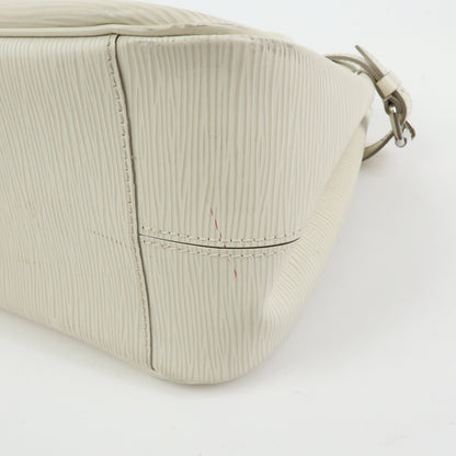 Louis Vuitton Passy Epi Leather, White, Leather, Tote Bag