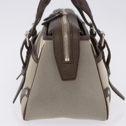 Burberry Nova Check Canvas, Brown, Canvas, Handbag