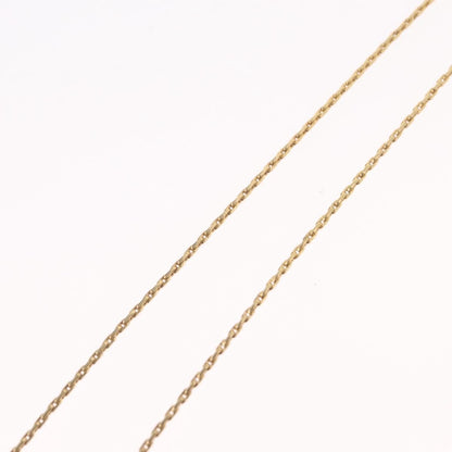 Christian Dior Logo Heart Pendant Metal, Gold, Metal, Necklace