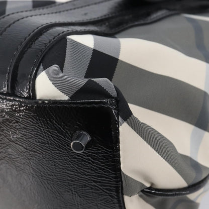 Burberry Nova Check Tote canvas check pattern, Black, Nylon, Handbag
