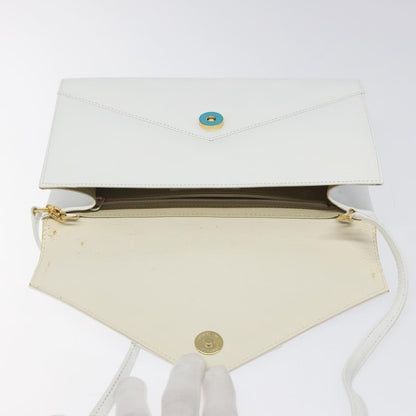 Givenchy Vintage 4G Leather, White, Leather, Shoulder Bag