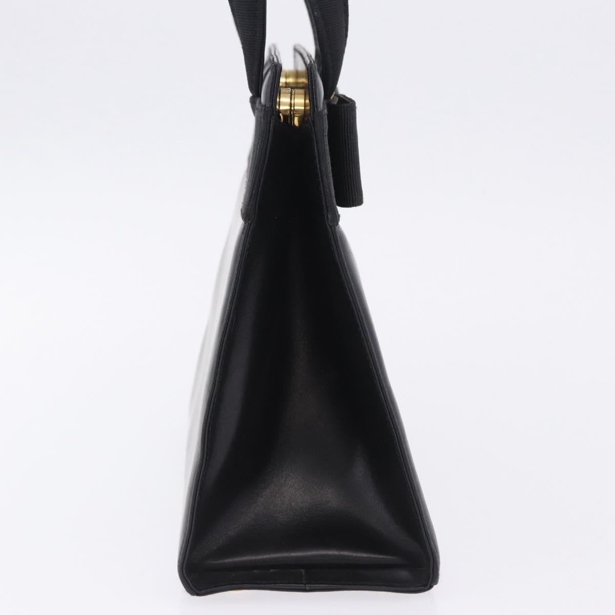 Salvatore Ferragamo Convertible Vara Bow Tote Leather, Black, Leather, Handbag
