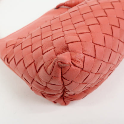 Bottega Veneta Shoulder Intrecciato Nappa, Pink, Leather, Shoulder Bag