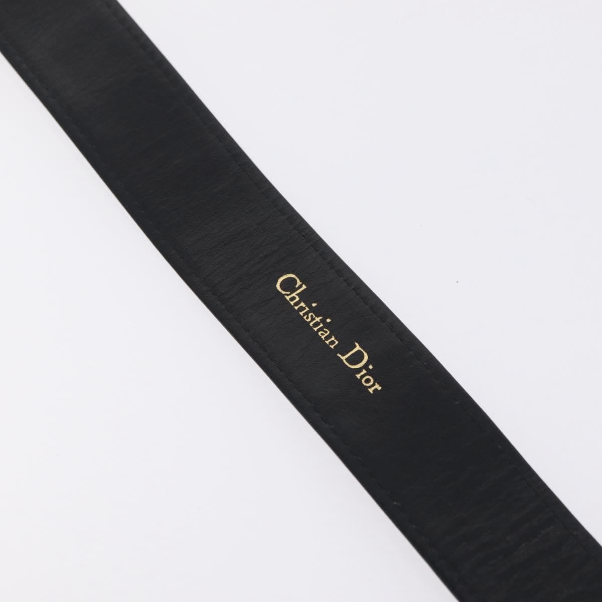 Christian Dior D Buckle Belt Canvas and Leather, Navy, Canvas, Belt