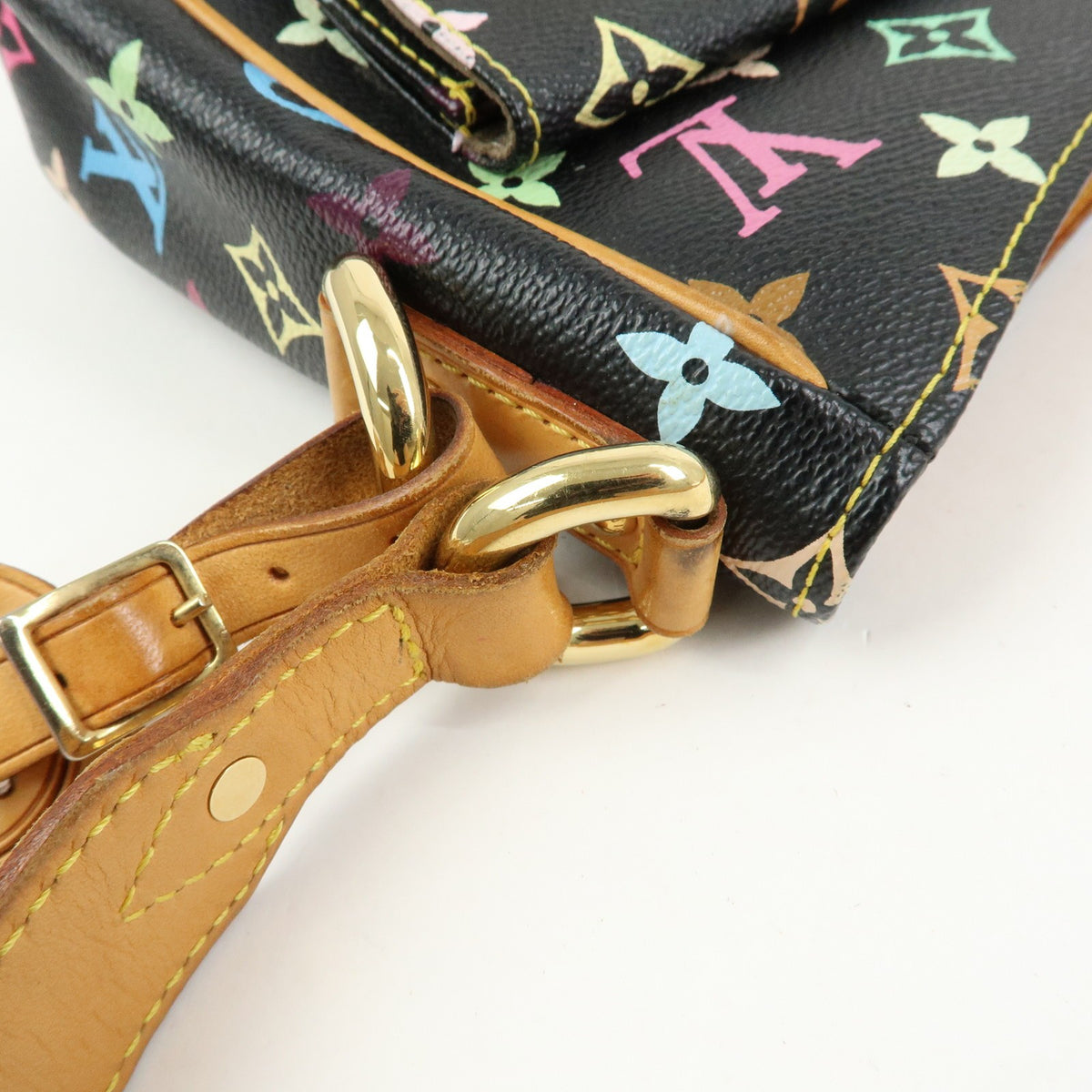 Louis Vuitton Lodge Monogram Multicolor, Black, Canvas, Handbag