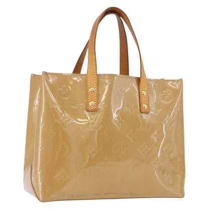 Louis Vuitton Reade Monogram Vernis, Beige, Patent Leather, Handbag