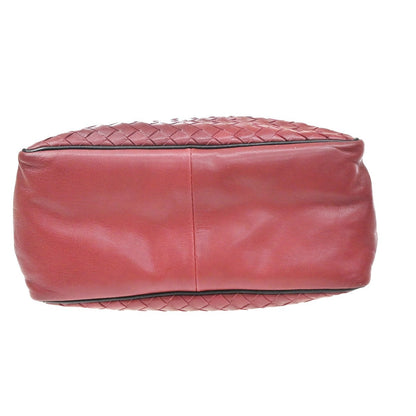 Bottega Veneta Convertible Open Tote Intrecciato Nappa, Red, Leather, Tote Bag