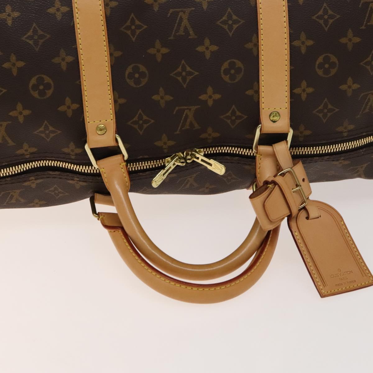 Louis Vuitton Keepall Bag Monogram Canvas, BROWN, CANVAS, Travel bag