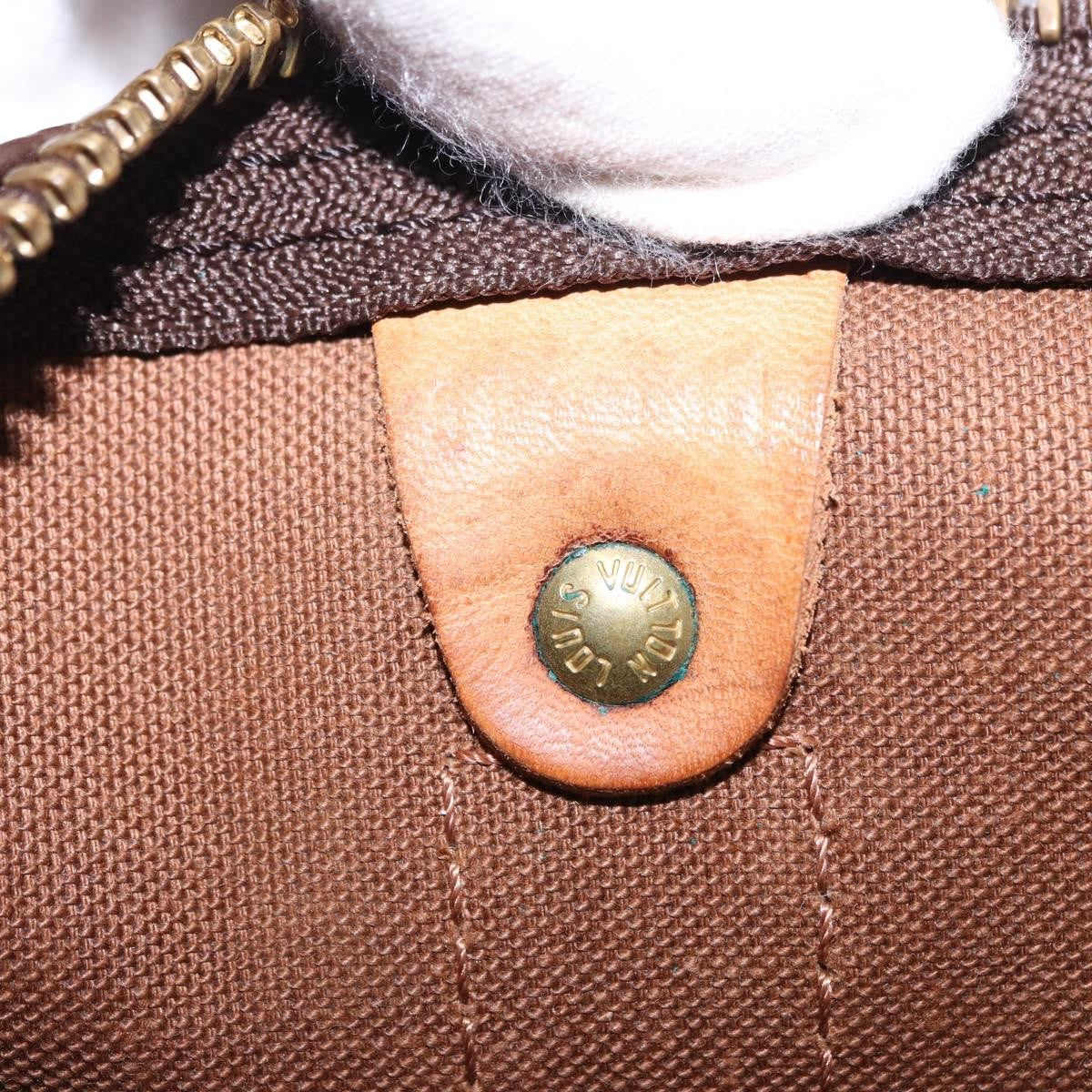 Louis Vuitton Keepall Bandoulière Monogram, Brown, Canvas, Travel Bag