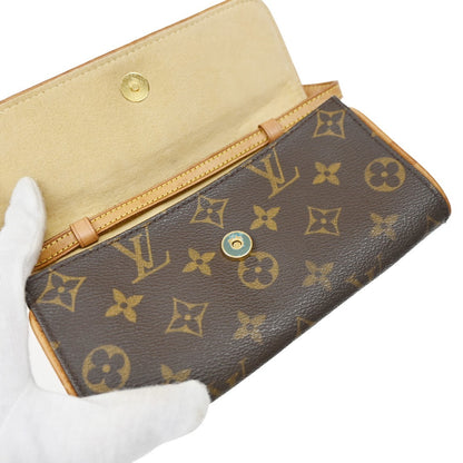 Louis Vuitton Twin Monogram Canvas, Brown, Canvas, Clutch