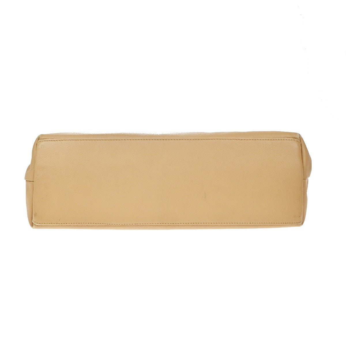 Chanel Vintage Handle CC Caviar, Beige, Leather, Tote Bag
