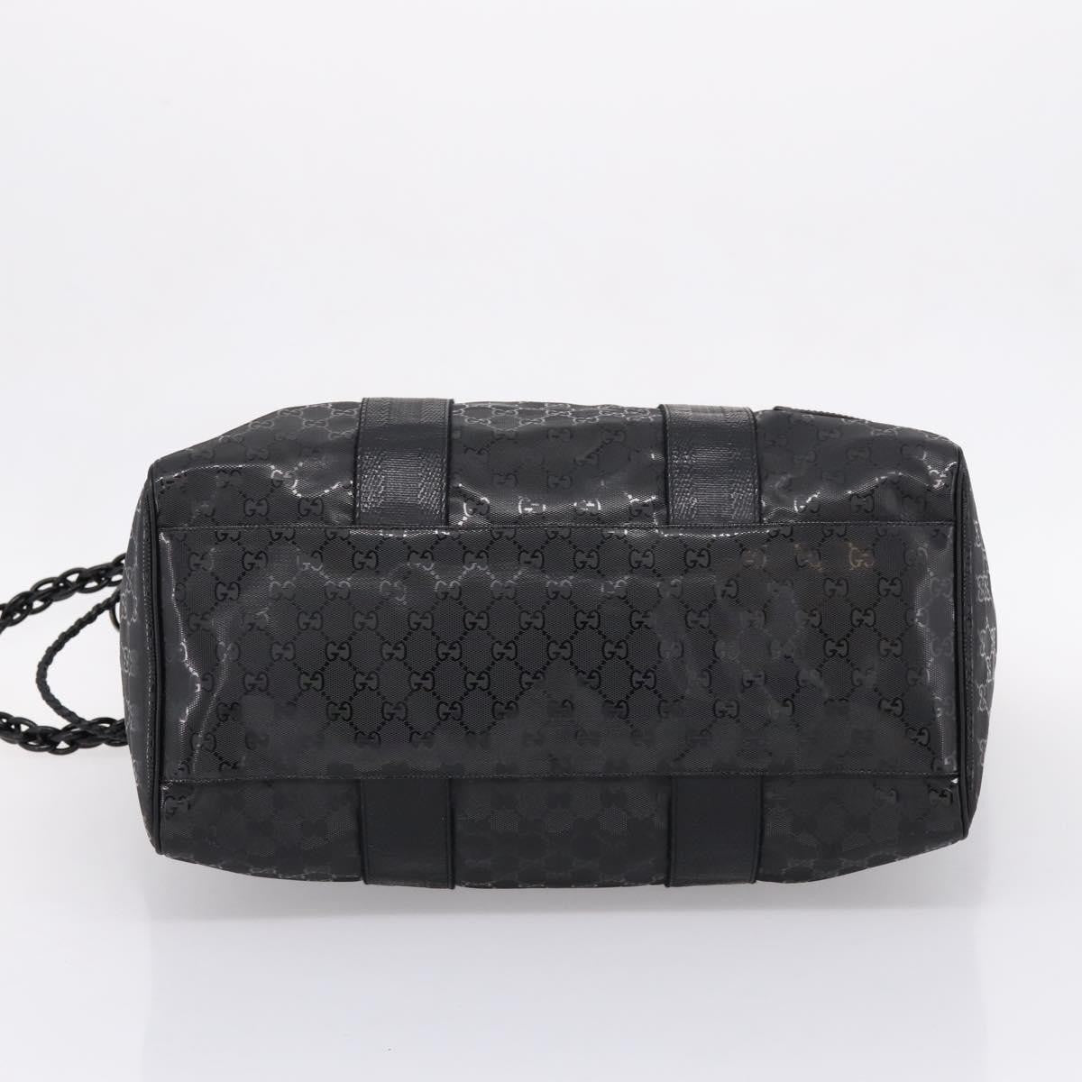 Gucci Indy Tote PVC Leather, Black, PVC, Tote Bag