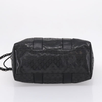 Gucci Indy Tote PVC Leather, Black, PVC, Tote Bag