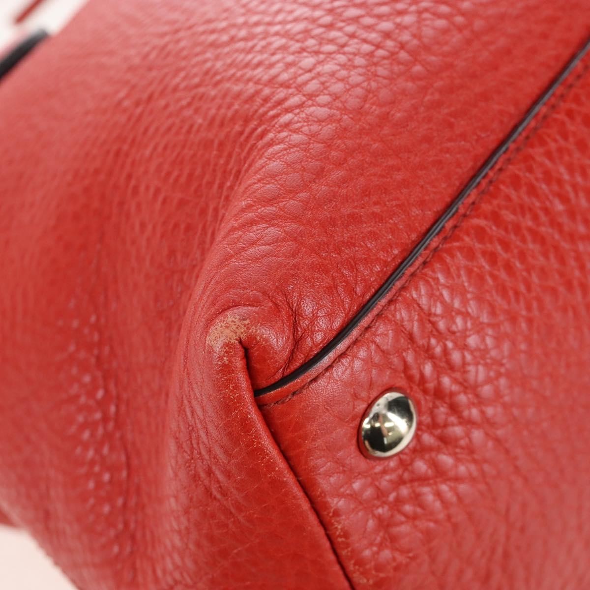 Gucci Soho Convertible Soft Top Handle Leather, Orange, Leather, Handbag