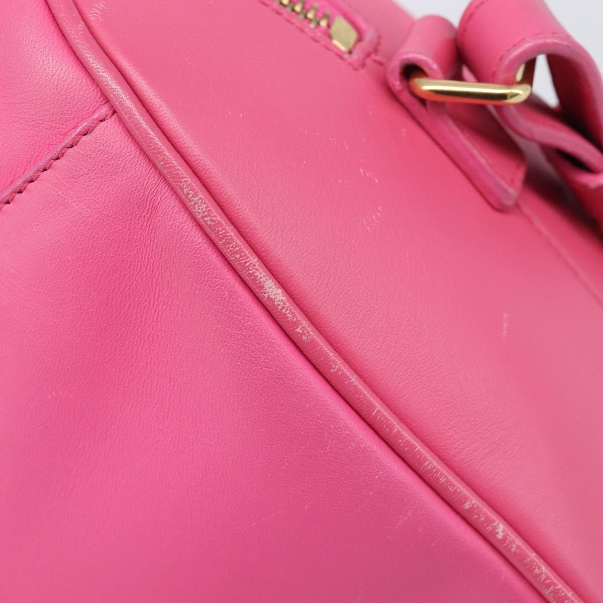Saint Laurent Classic Duffle Leather, Pink, Leather, Handbag