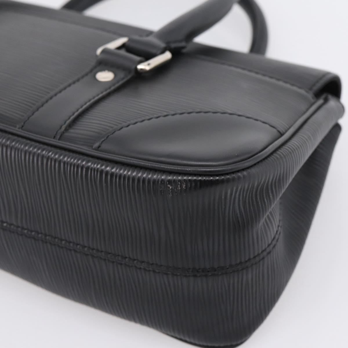 Louis Vuitton Segur Epi Leather, Black, Leather, Handbag