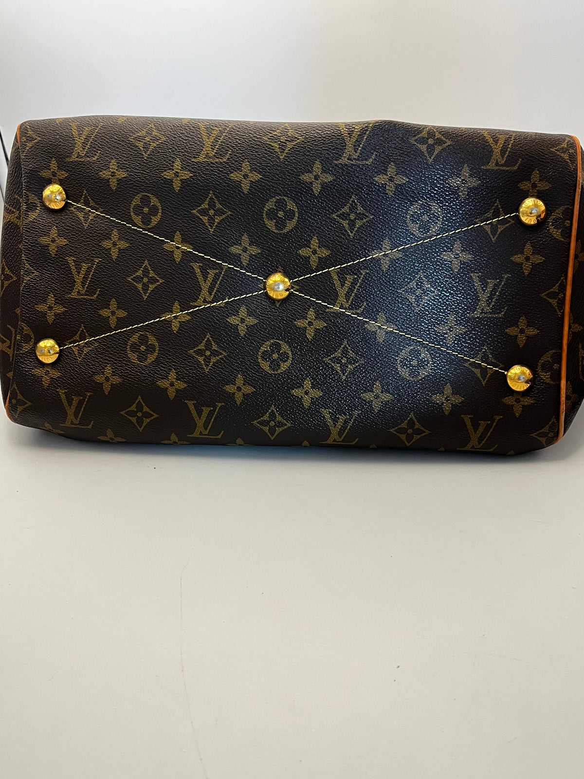 Louis Vuitton Tivoli Monogram Canvas, Brown, Canvas, Handbag