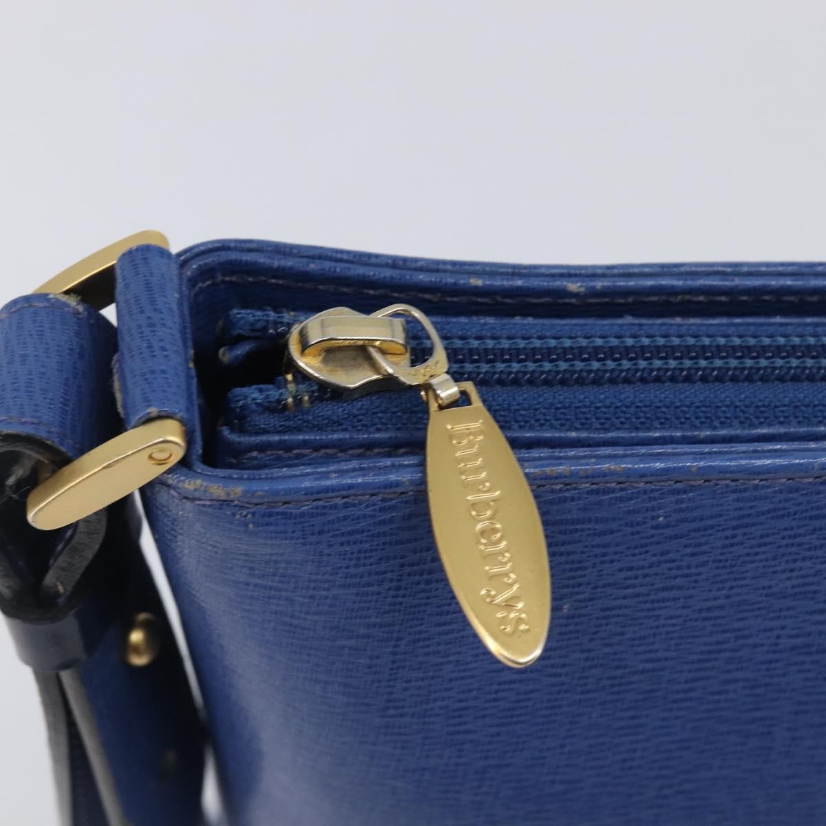 Burberry Shoulder Leather, Blue, Leather, Shoulder Bag