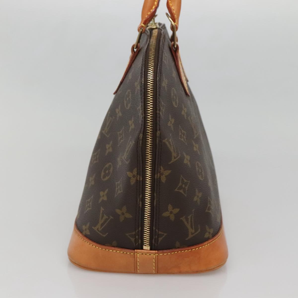 Louis Vuitton Alma Handbag Monogram Canvas, BROWN, CANVAS, Handbag