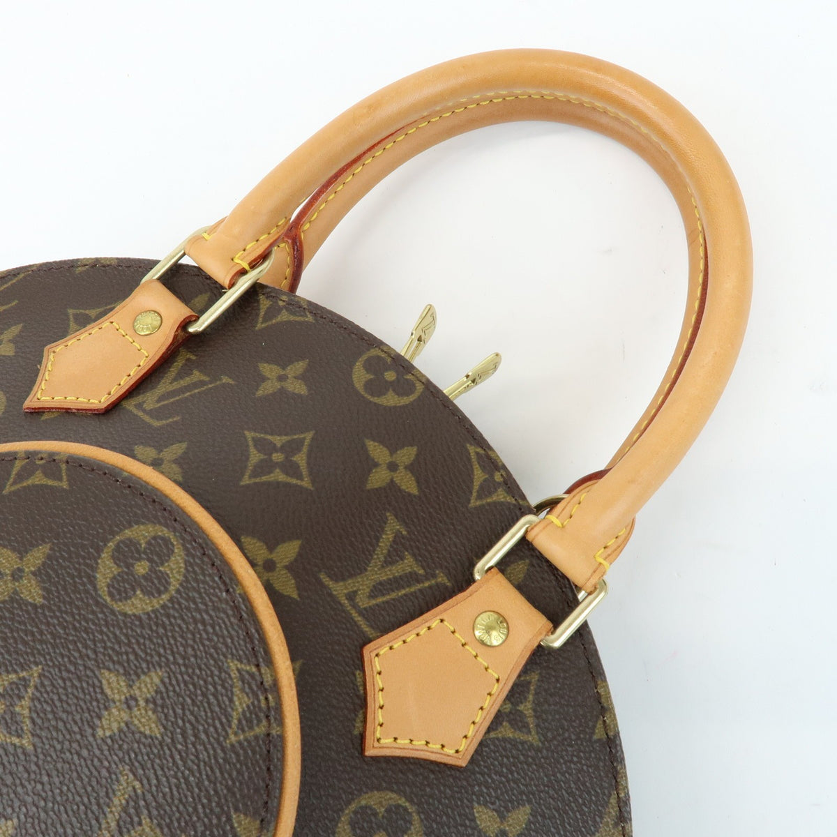 Louis Vuitton Ellipse Monogram Canvas, Brown, Canvas, Handbag