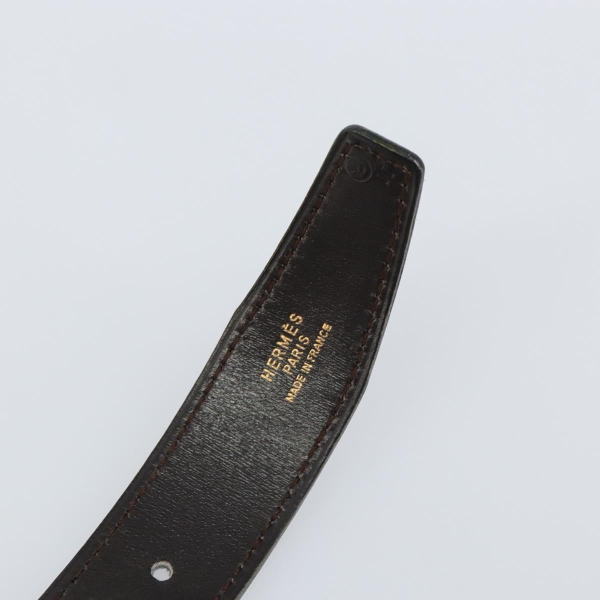 Hermes Buckle Belt Leather, Black, Leather, Belt