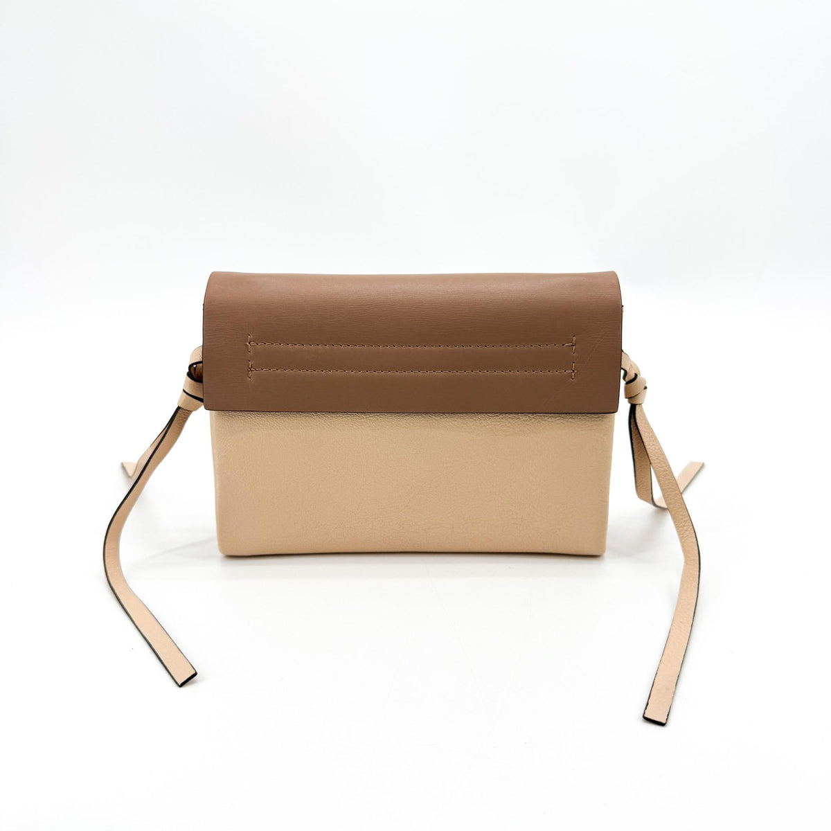 Valentino Garavani VRing Leather, Brown, Leather, Crossbody Bag