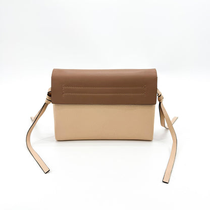 Valentino Garavani VRing Leather, Brown, Leather, Crossbody Bag