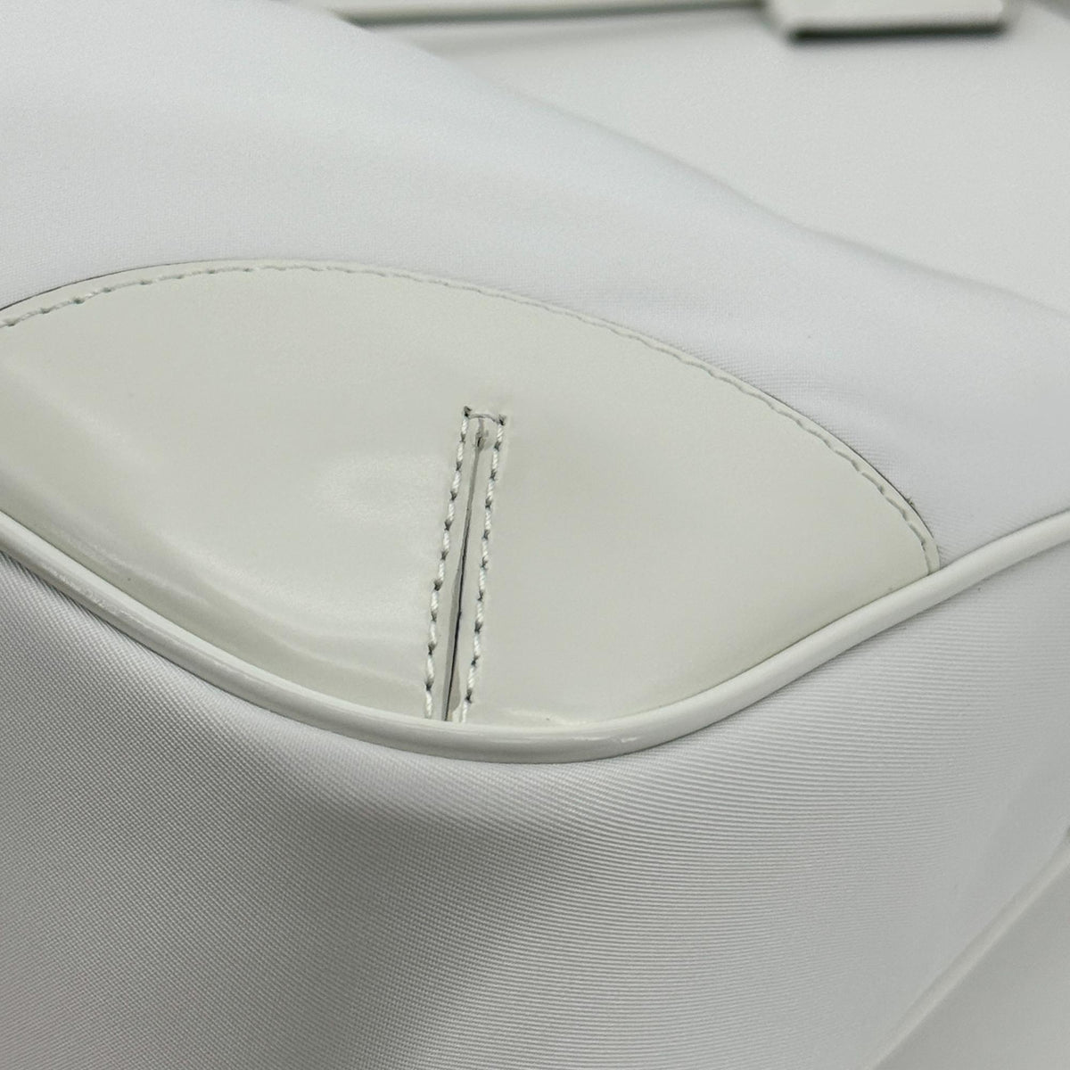 Prada Re-Edition 2004 Nylon and Leather, White, Nylon, Shoulder Bag