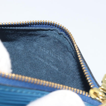 Louis Vuitton Soufflot Pochette Epi Leather, Blue, Leather, Clutch